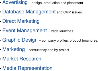 •	Advertising – design, production and